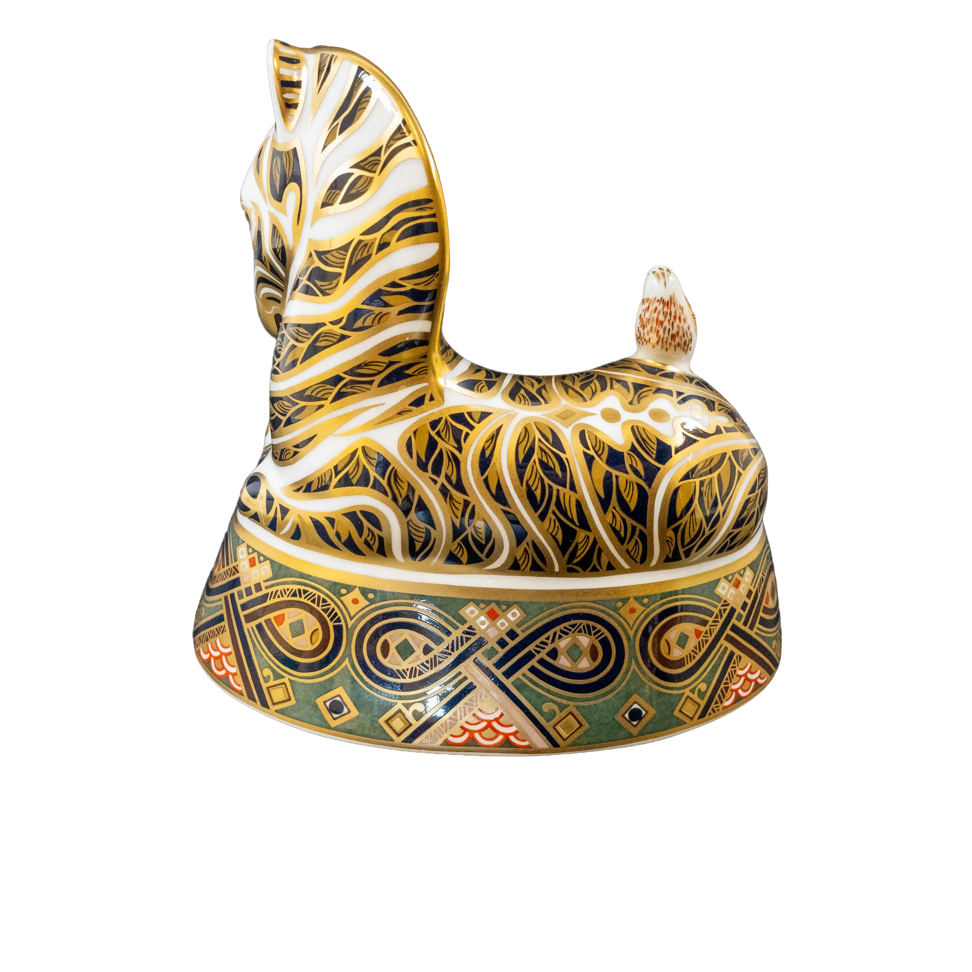 Royal Crown Derby Sitting Zebra Paperweight Charterwells