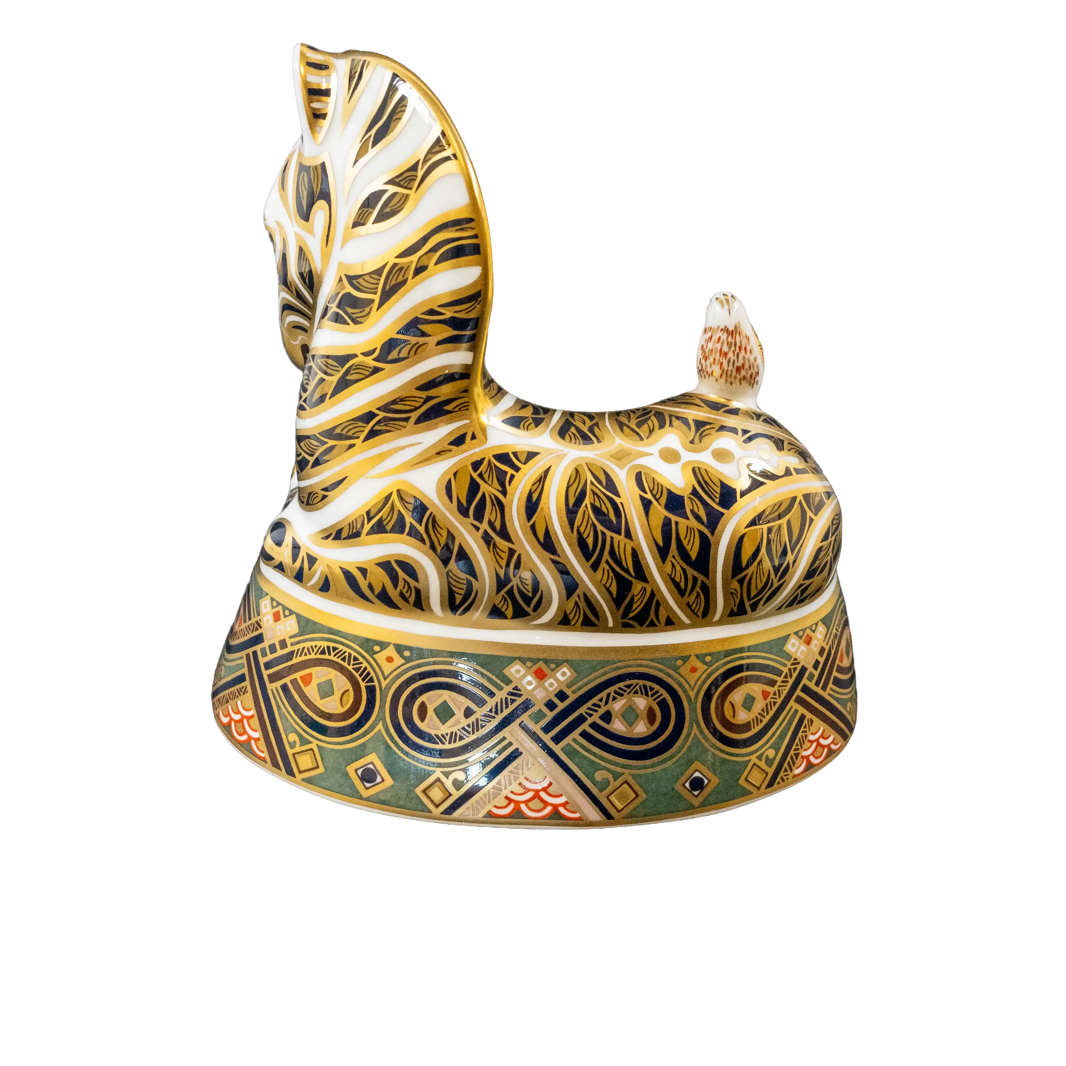 Royal Crown Derby Sitting Zebra Paperweight Charterwells
