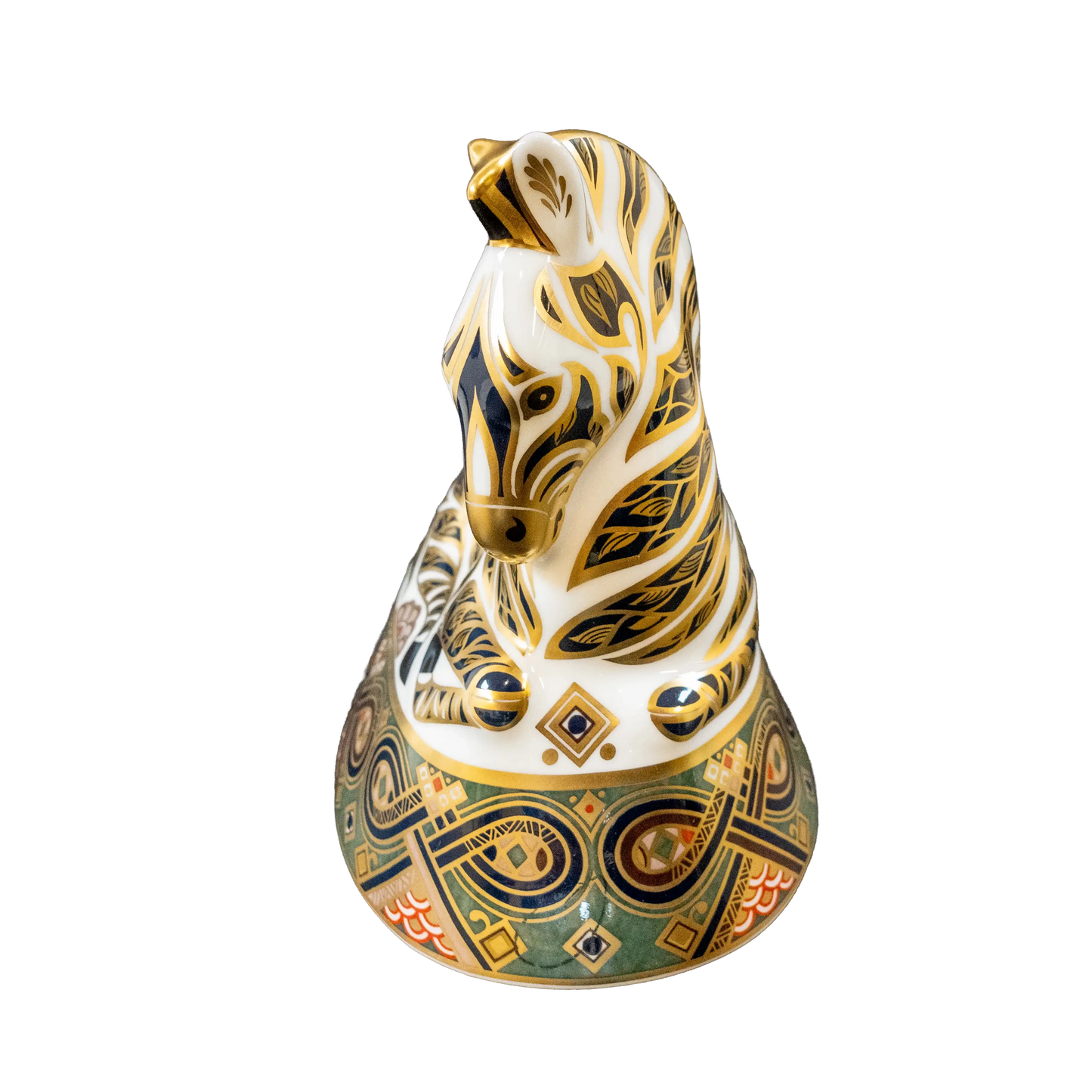 Royal Crown Derby Sitting Zebra Paperweight Charterwells