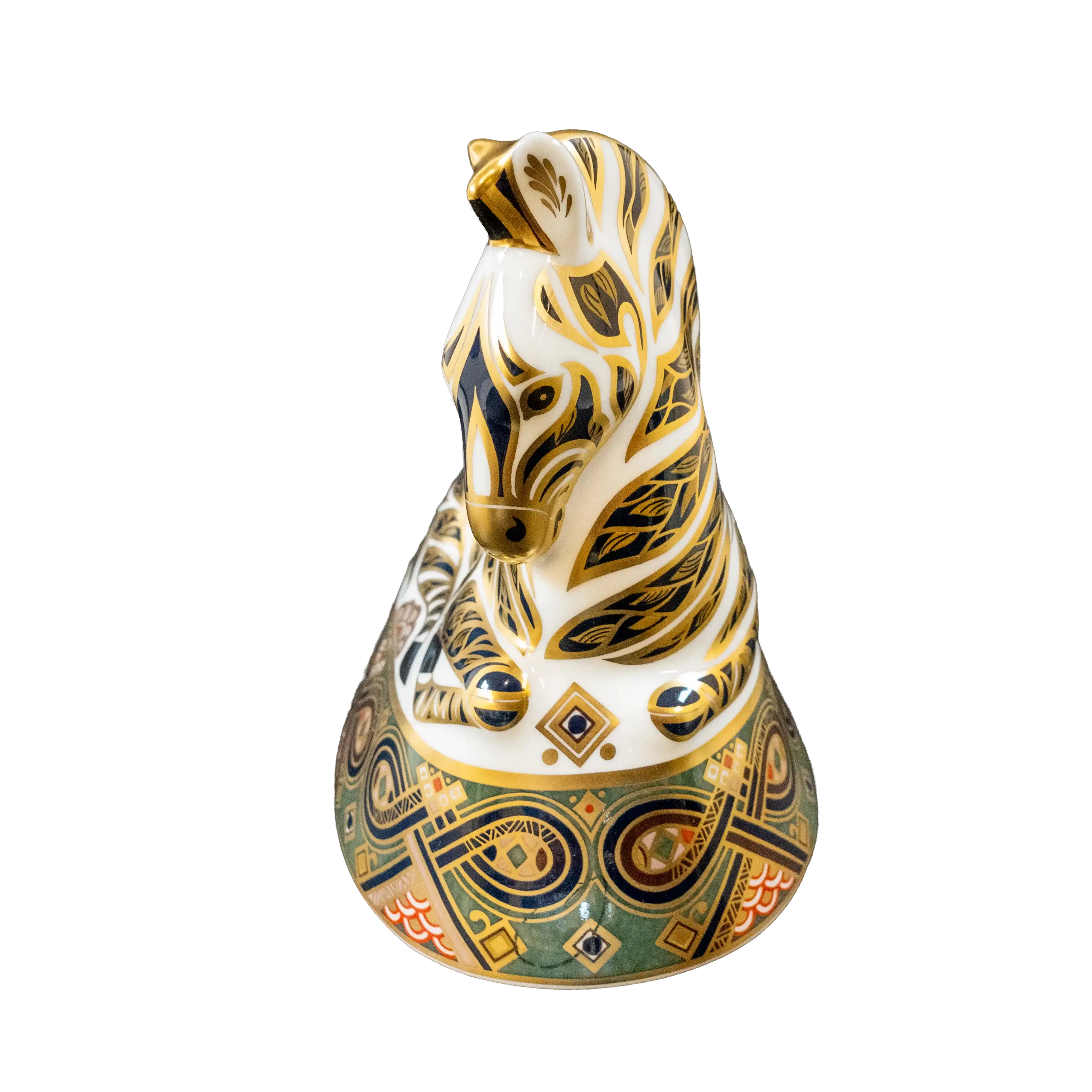 Royal Crown Derby Sitting Zebra Paperweight Charterwells