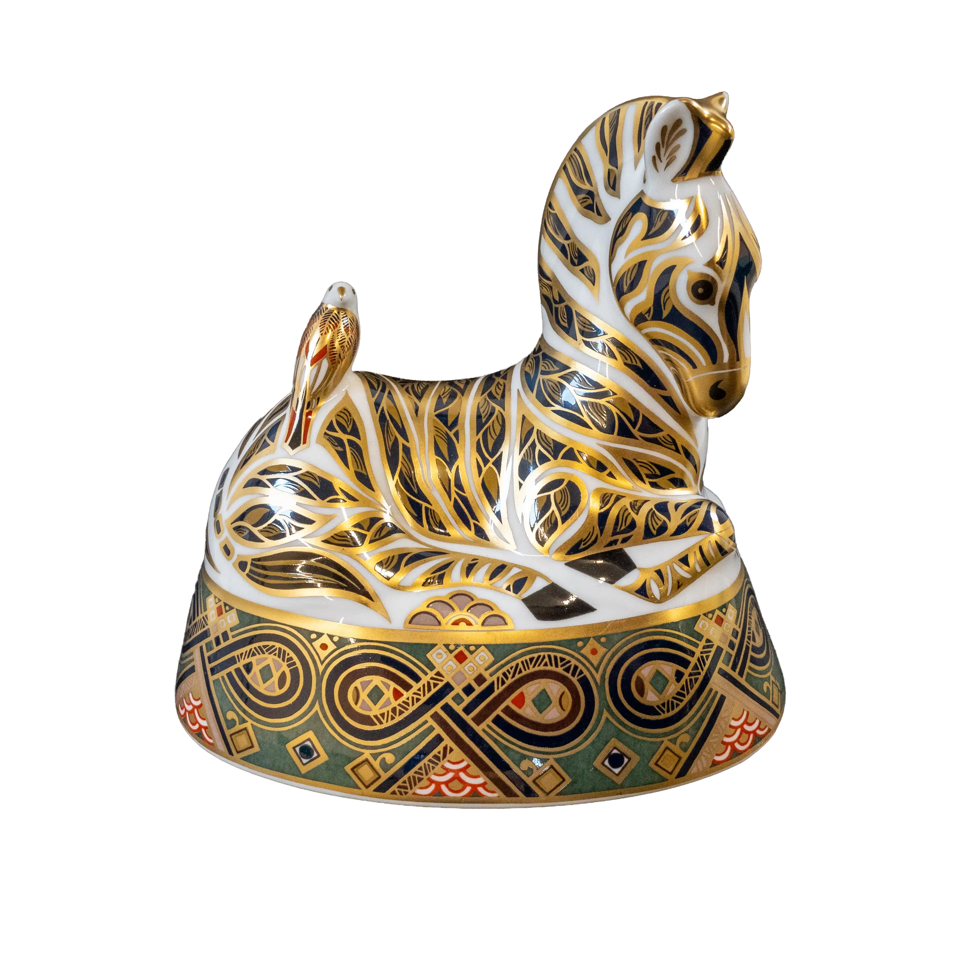 Royal Crown Derby Sitting Zebra Paperweight Charterwells