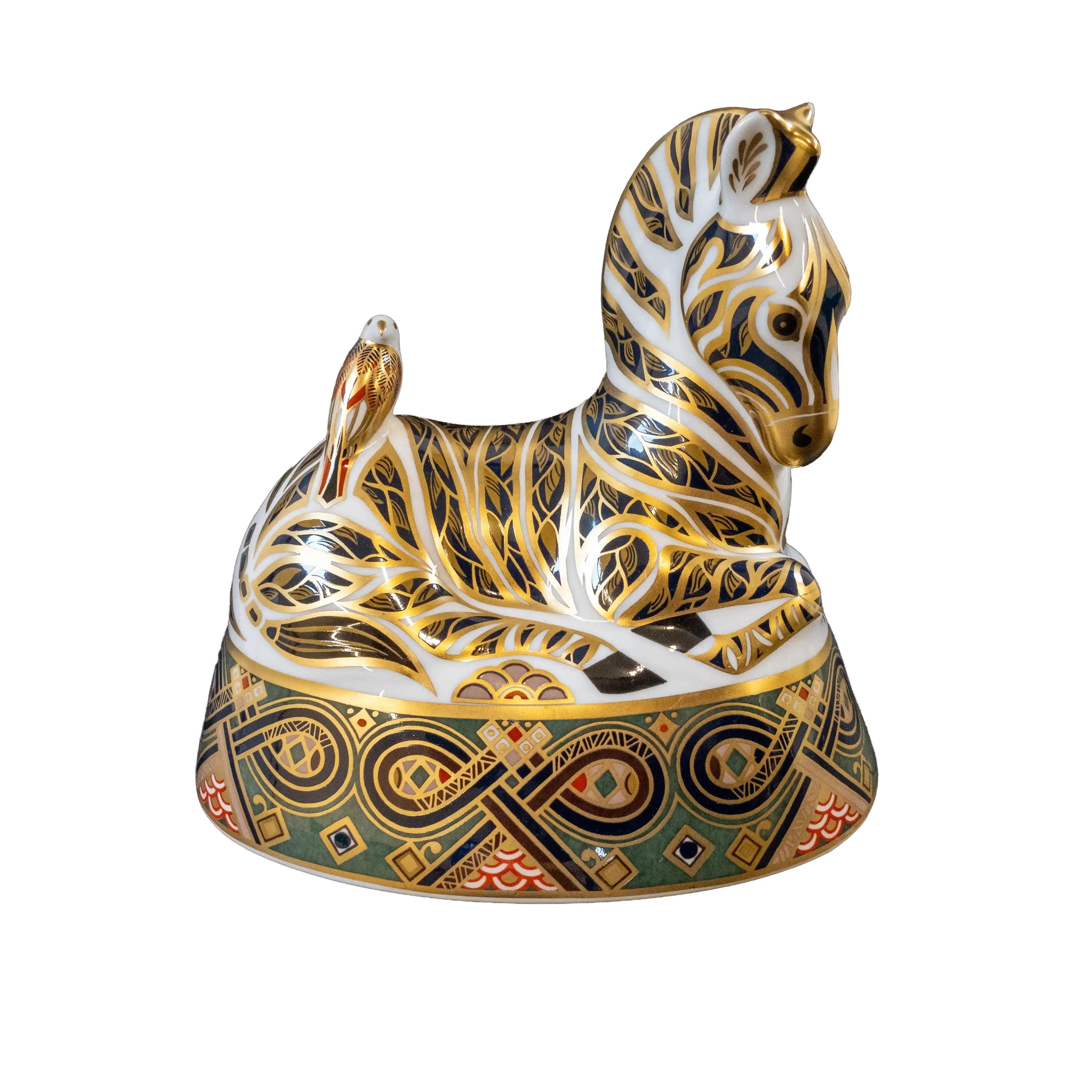 Royal Crown Derby Sitting Zebra Paperweight Charterwells