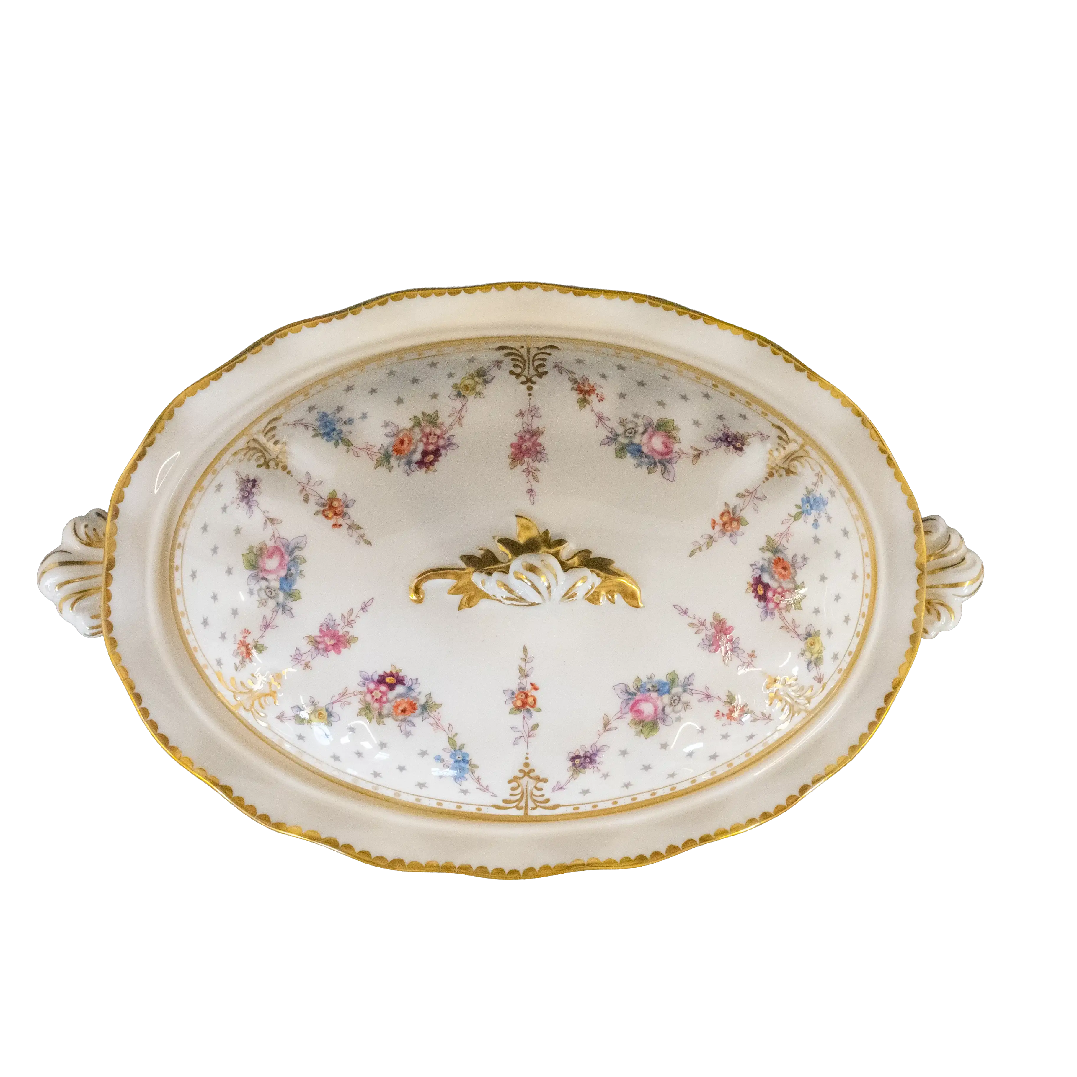 Royal Crown Derby Antoinette Covered Vegetable Dish Charterwells