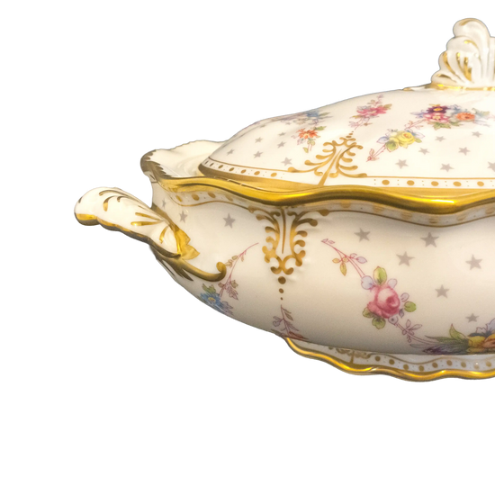 Royal Crown Derby Antoinette Covered Vegetable Dish Charterwells