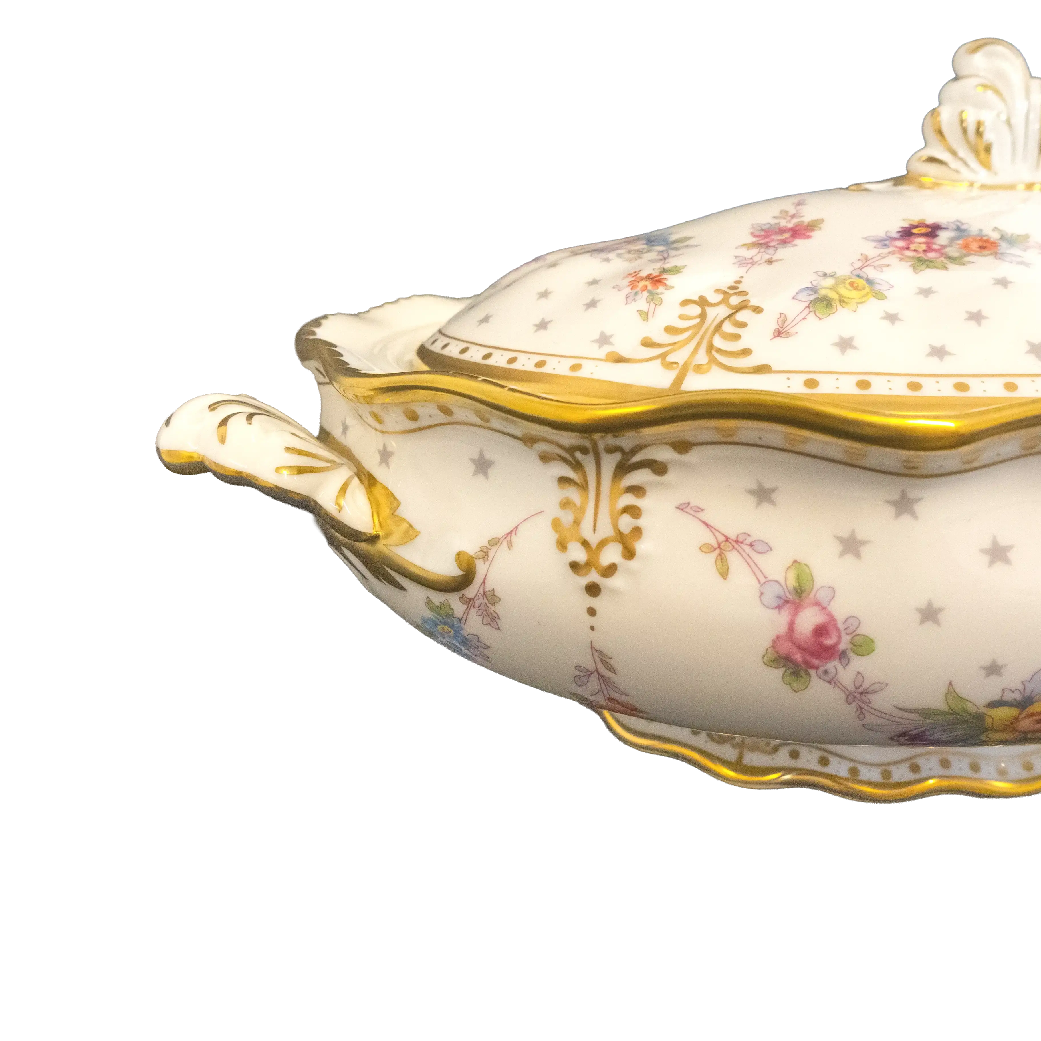 Royal Crown Derby Antoinette Covered Vegetable Dish Charterwells