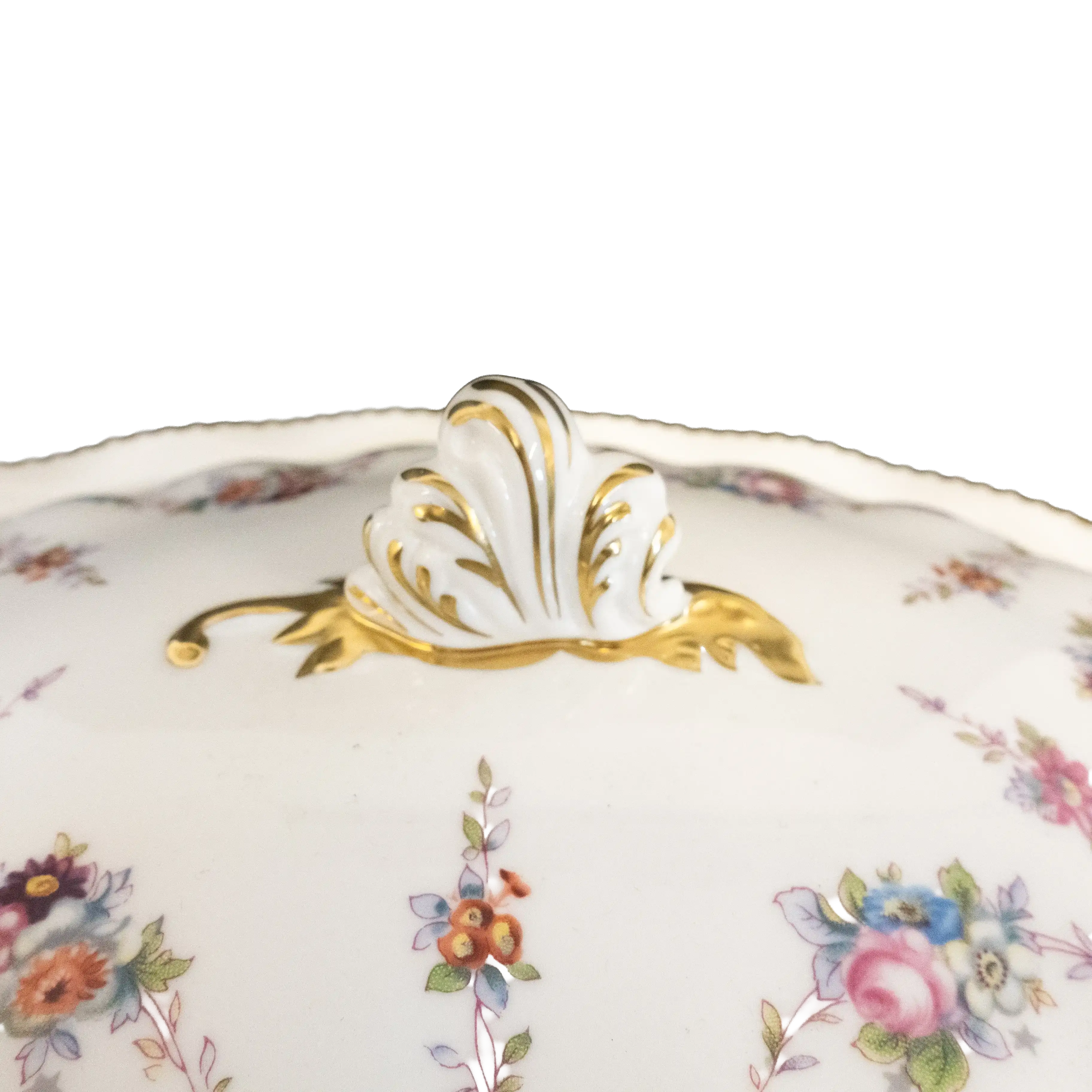 Royal Crown Derby Antoinette Covered Vegetable Dish Charterwells