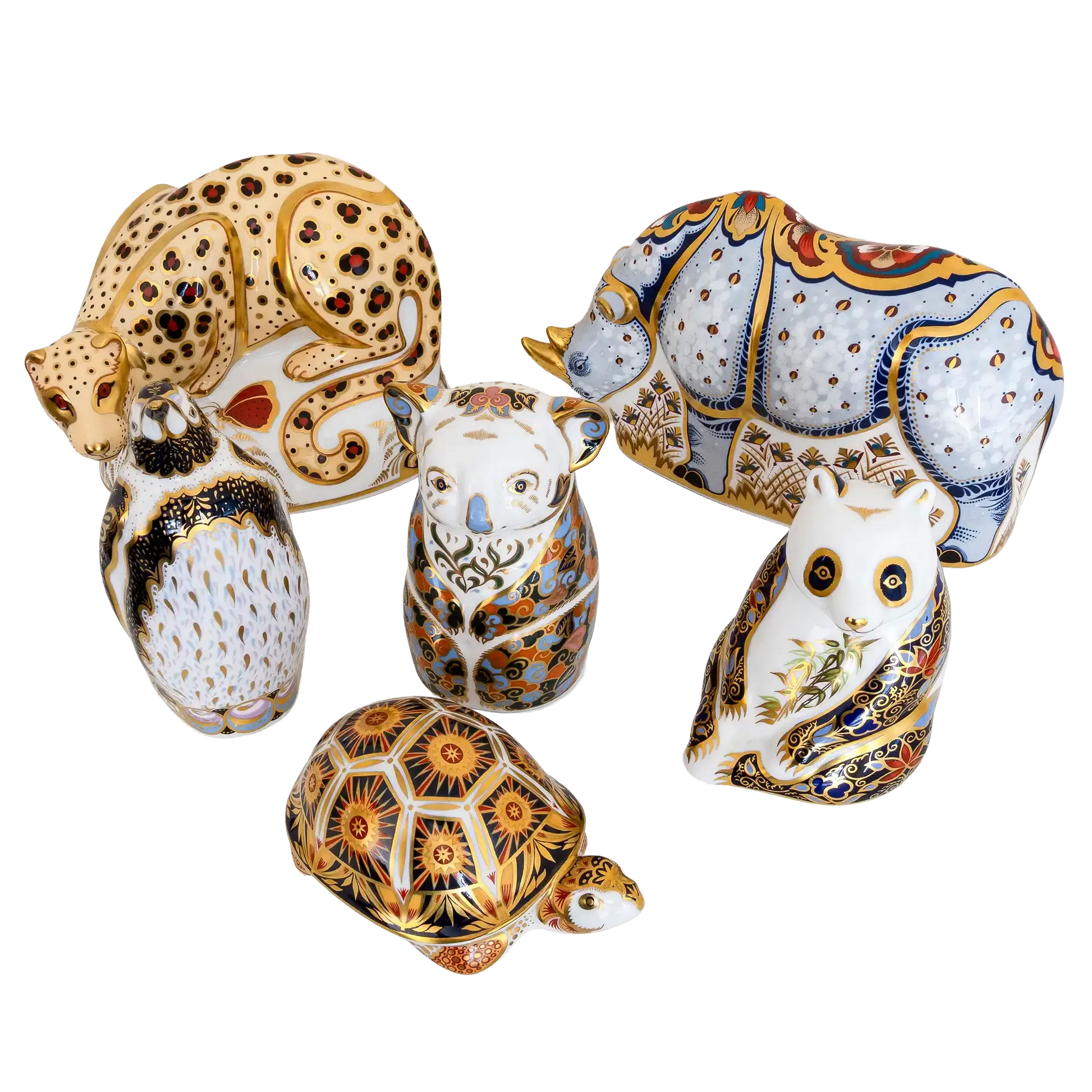 Royal Crown Derby Endangered Species Collection Set of 6
