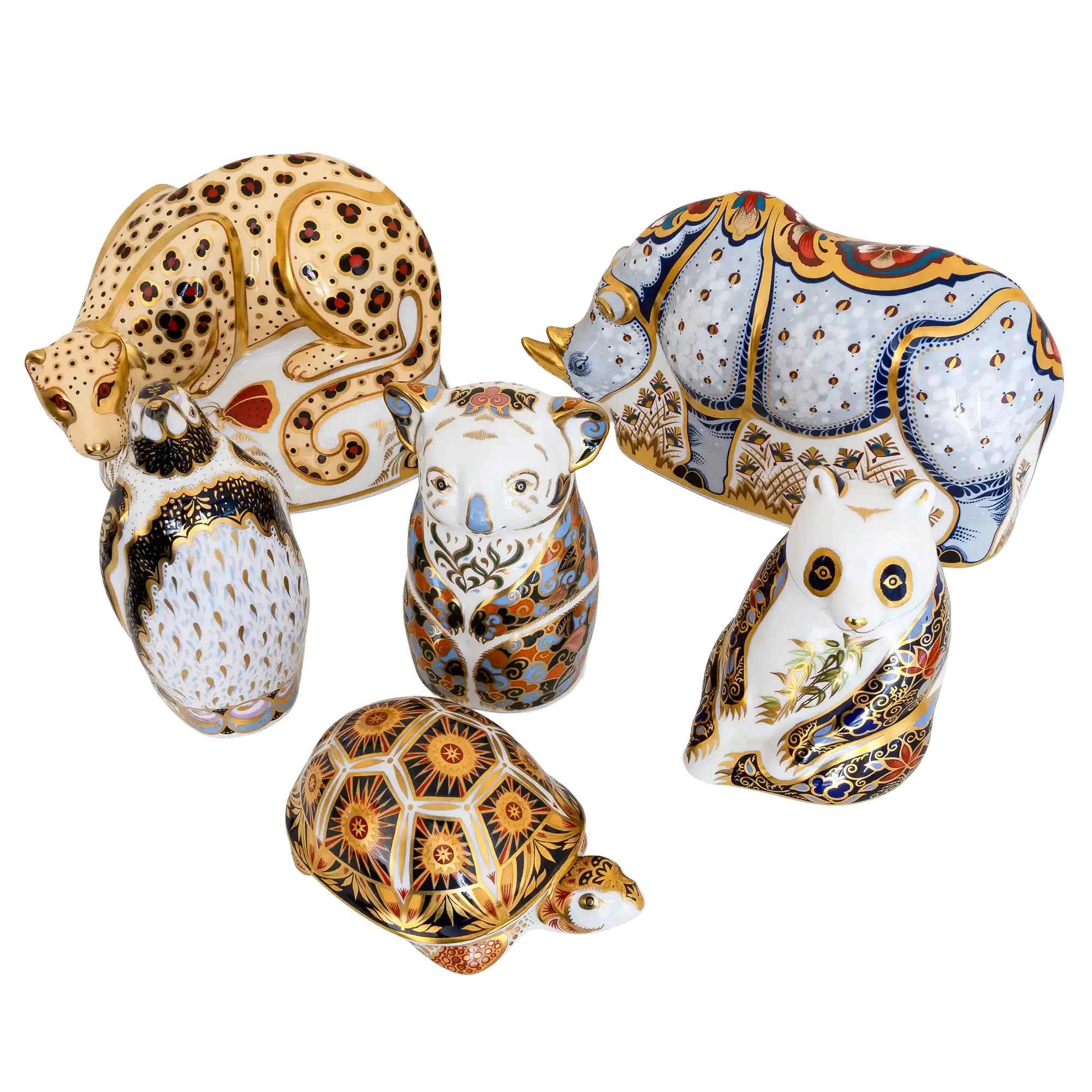 Royal Crown Derby Endangered Species Collection Set of 6