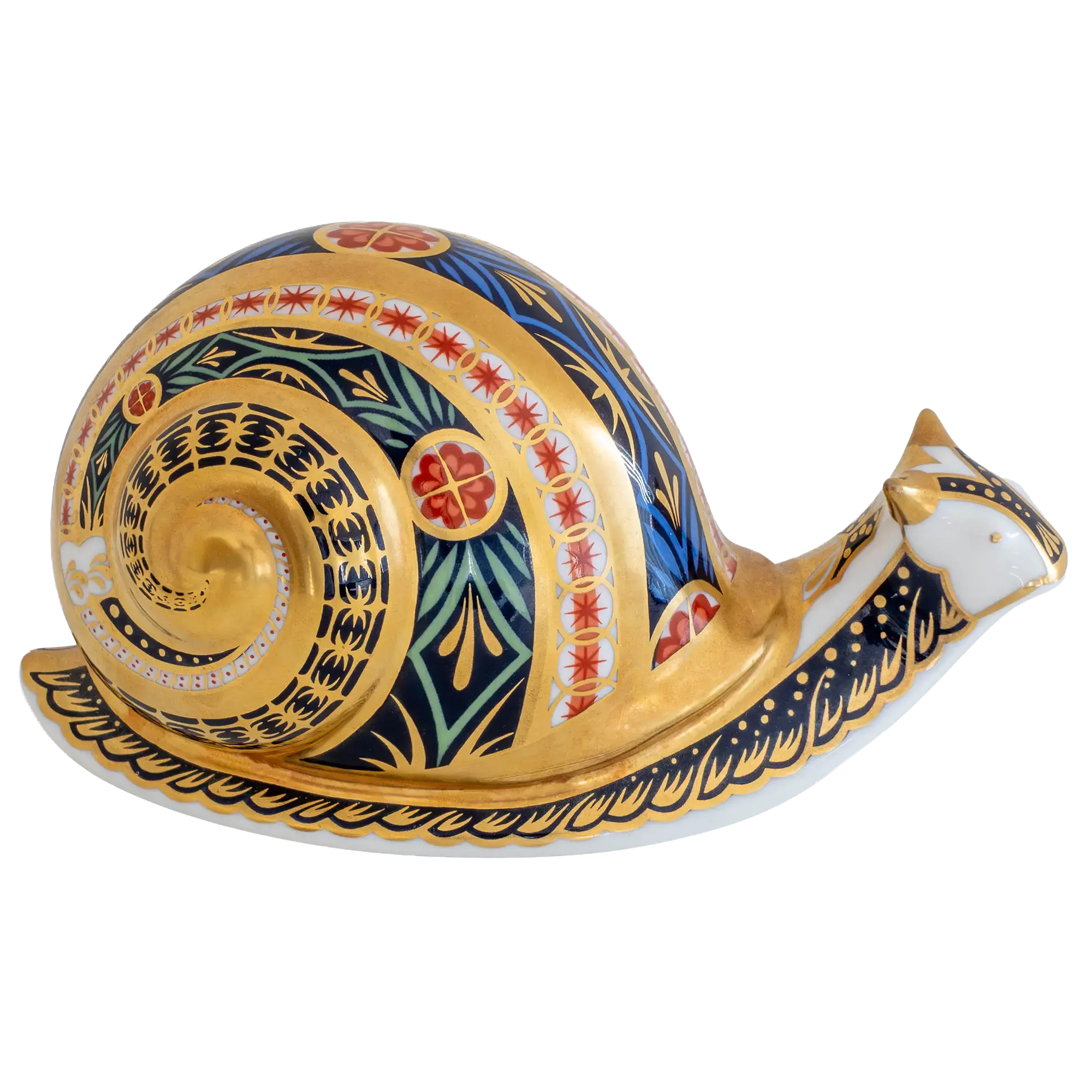 Royal Crown Derby Garden Snail Bone China Paperweight