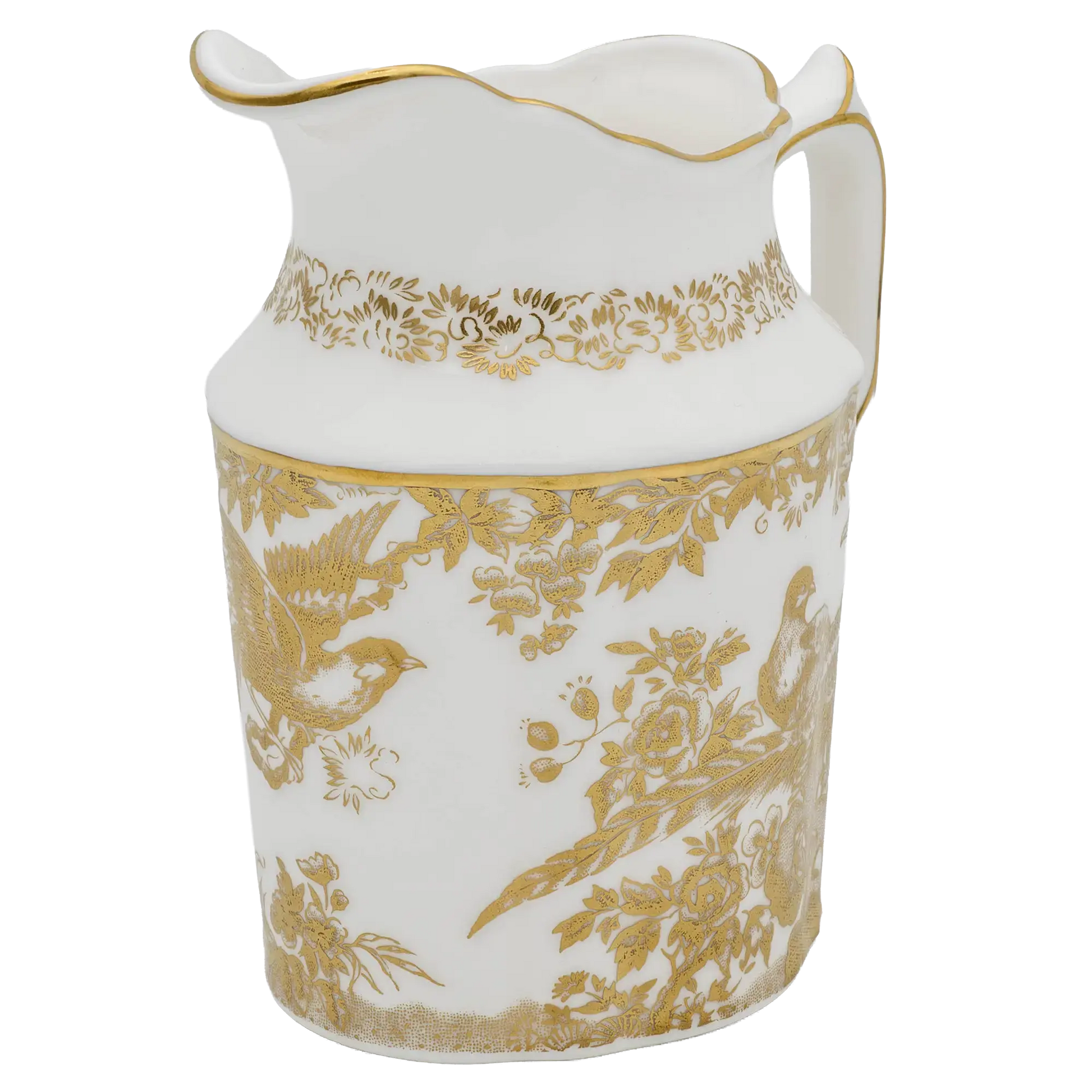 Royal Crown Derby Gold Aves Cream Milk Jug
