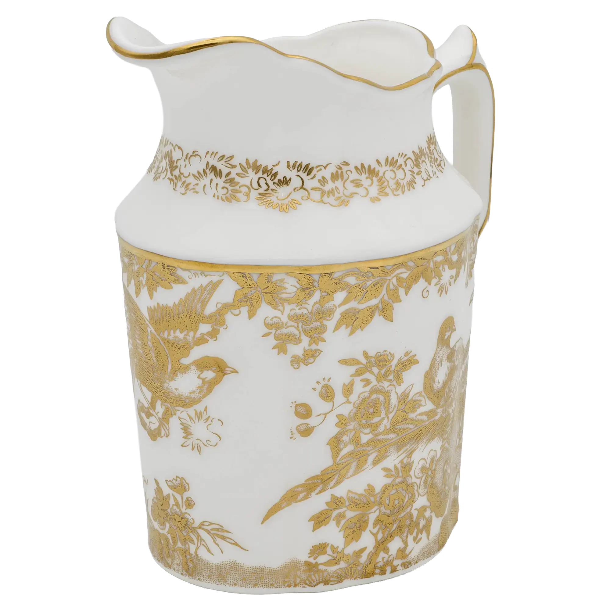 Royal Crown Derby Gold Aves Cream Milk Jug