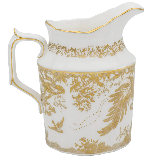 Royal Crown Derby Gold Aves Cream Milk Jug