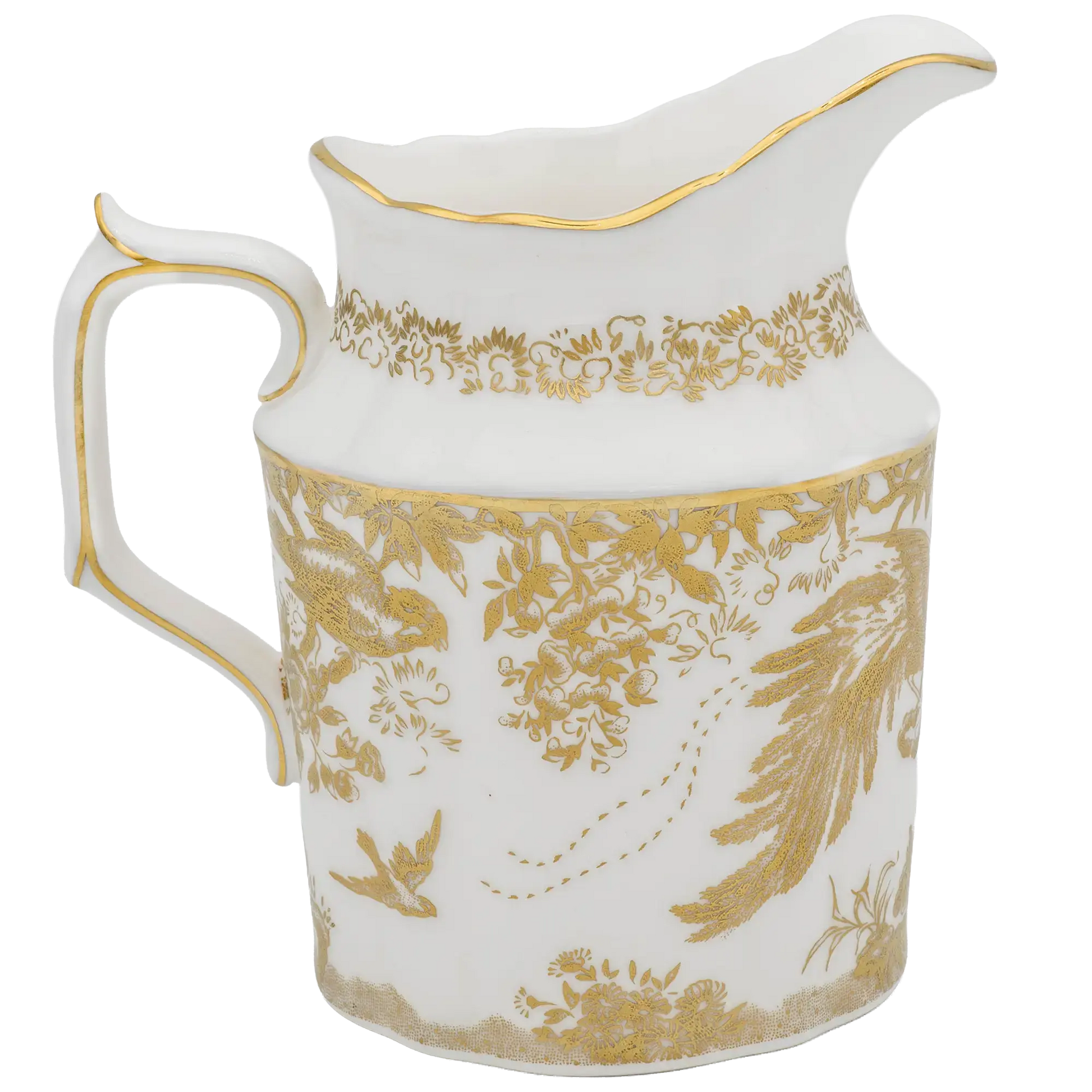 Royal Crown Derby Gold Aves Cream Milk Jug