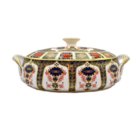 Royal Crown Derby Imari 1128 Covered Vegetable Dish Charterwells