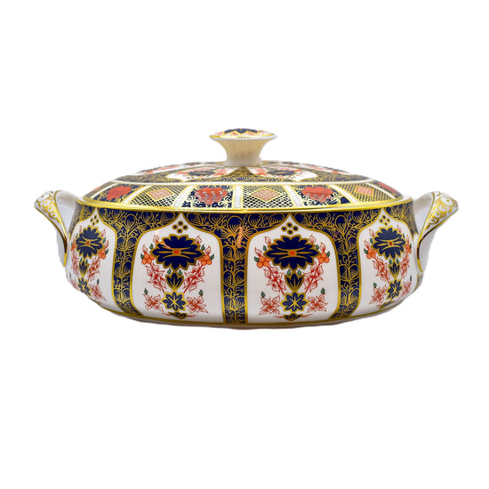 Royal Crown Derby Imari 1128 Covered Vegetable Dish Charterwells