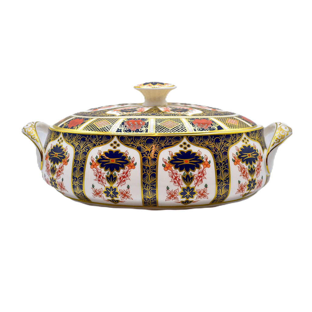 Royal Crown Derby Imari 1128 Covered Vegetable Dish Charterwells