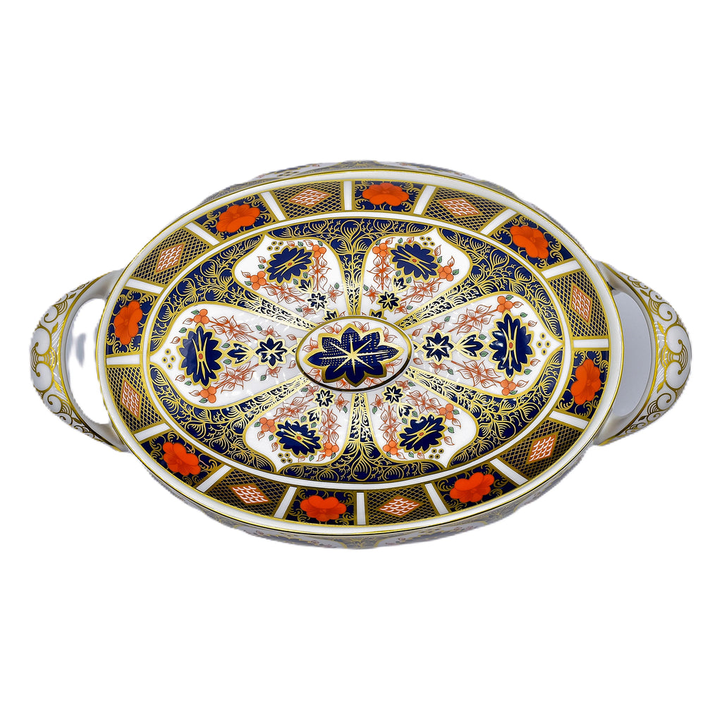 Royal Crown Derby Imari 1128 Covered Vegetable Dish Charterwells