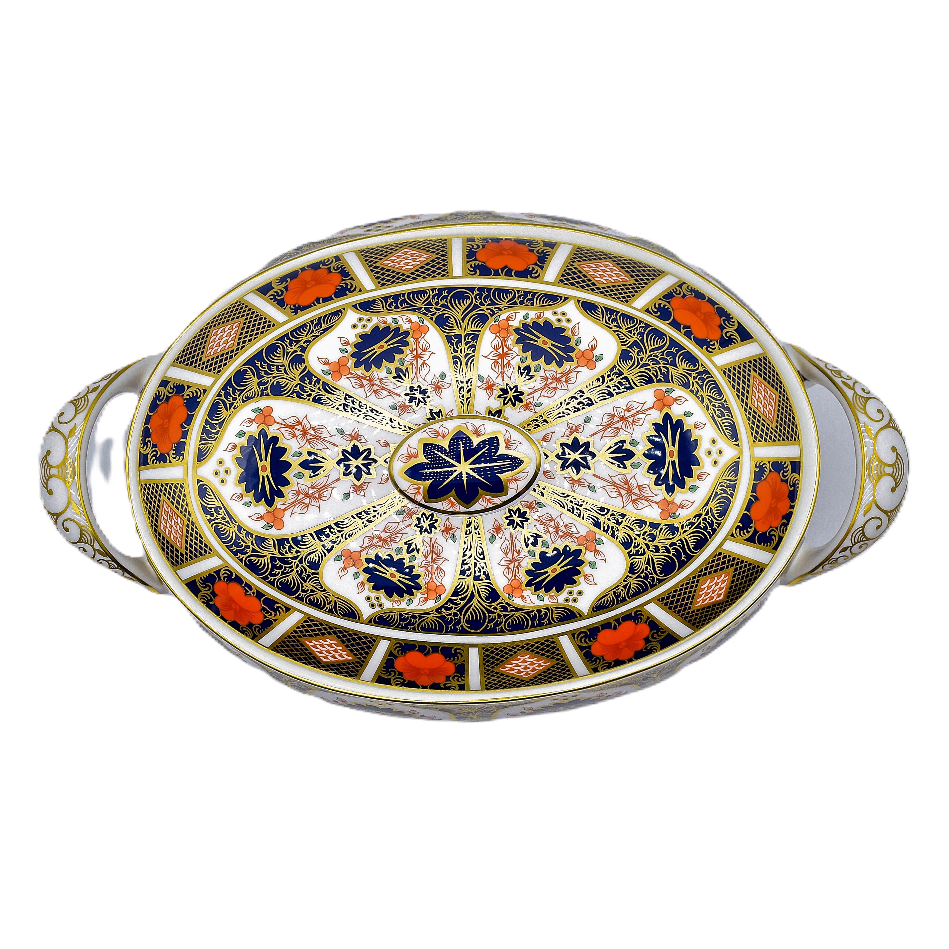 Royal Crown Derby Imari 1128 Covered Vegetable Dish Charterwells