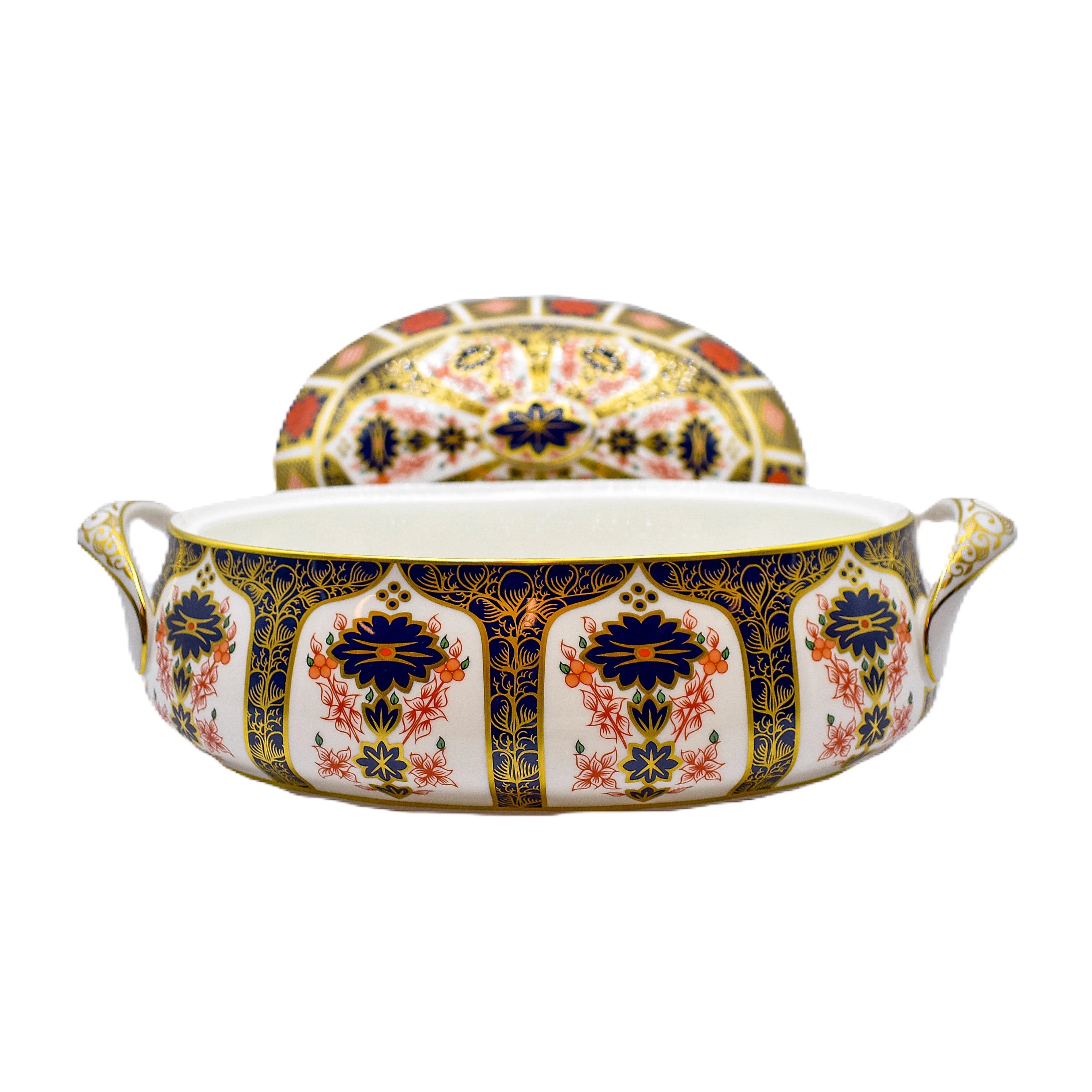Royal Crown Derby Imari 1128 Covered Vegetable Dish Charterwells