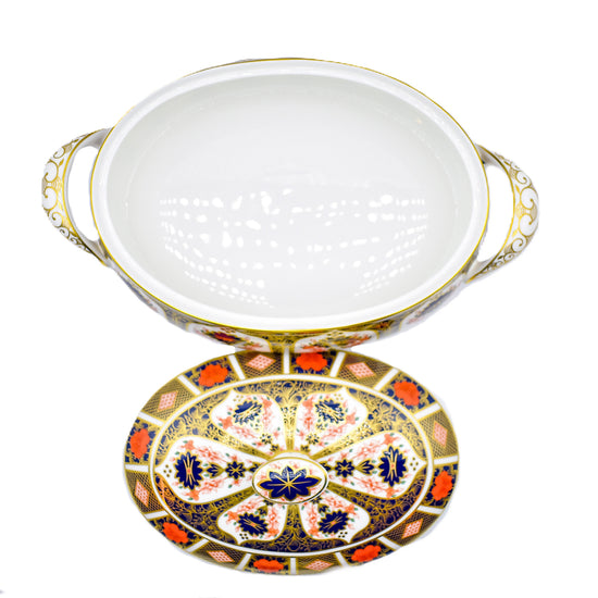 Royal Crown Derby Imari 1128 Covered Vegetable Dish Charterwells