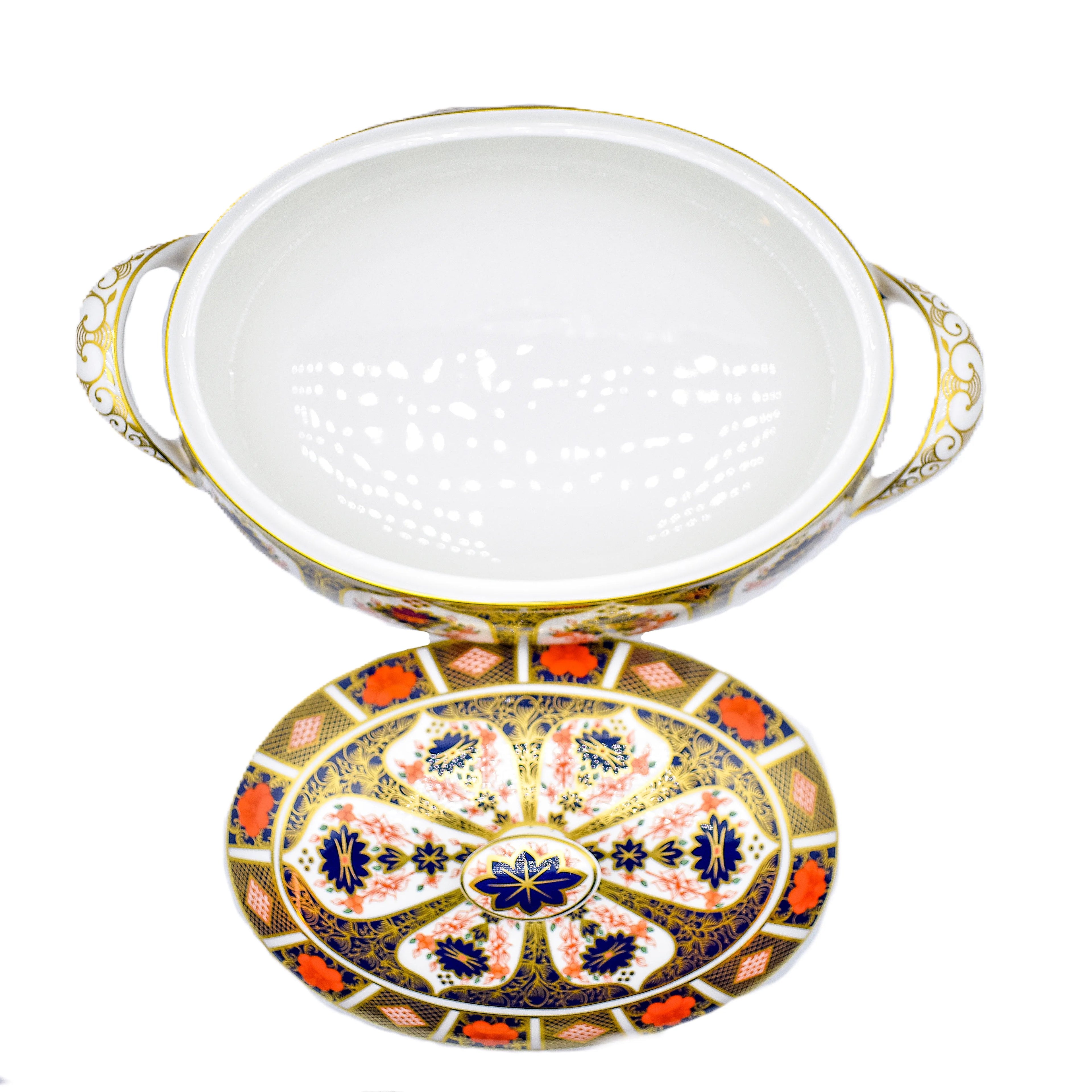 Royal Crown Derby Imari 1128 Covered Vegetable Dish Charterwells