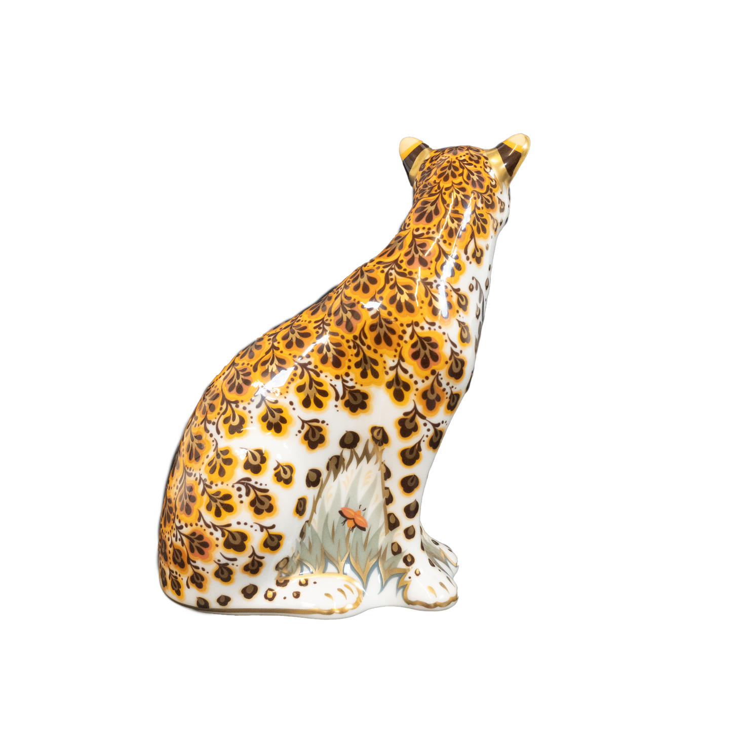 Royal Crown Derby Leopardess and Cub Family Paperweights Charterwells-Ex-Display