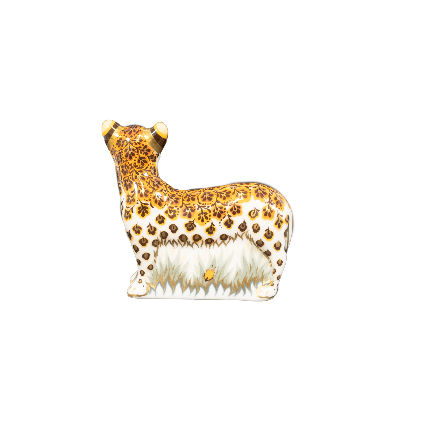 Royal Crown Derby Leopardess and Cub Family Paperweights Charterwells-Ex-Display