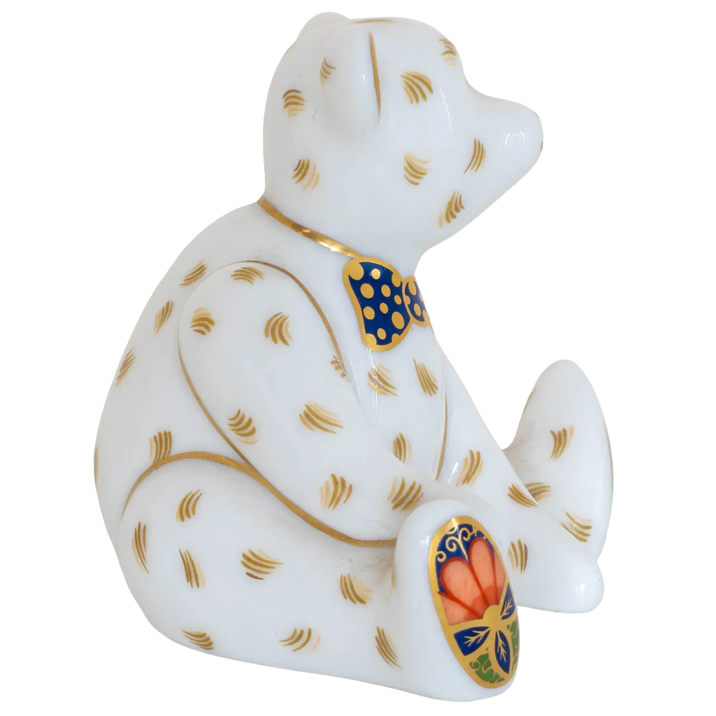 Royal Crown Derby Miniature Bear Paperweight Bone China