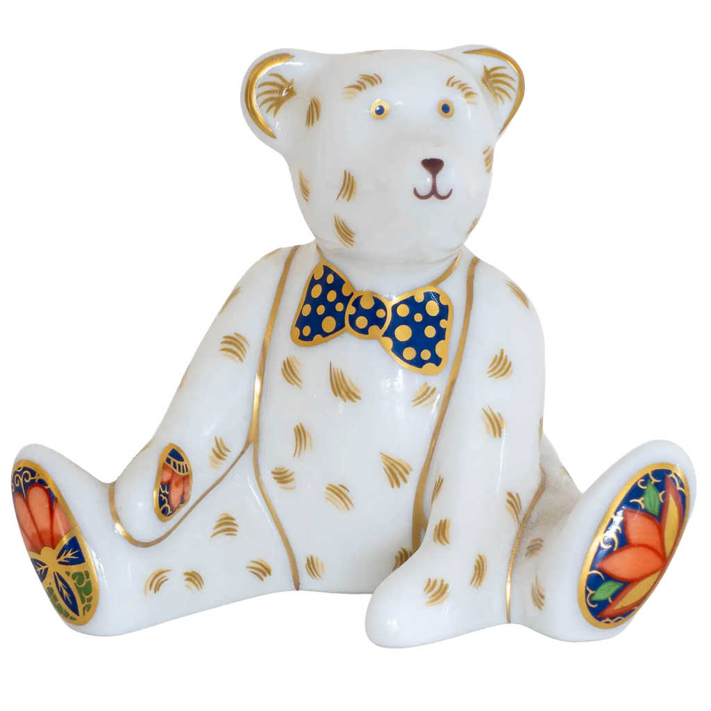 Royal Crown Derby Miniature Bear Paperweight Bone China