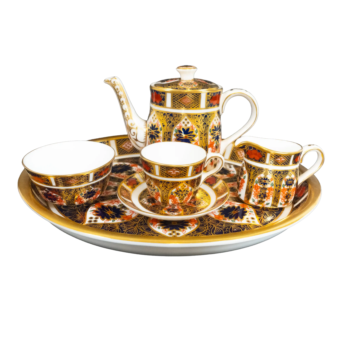 Royal Crown Derby Imari 1128 Miniature Tea Set Charterwells