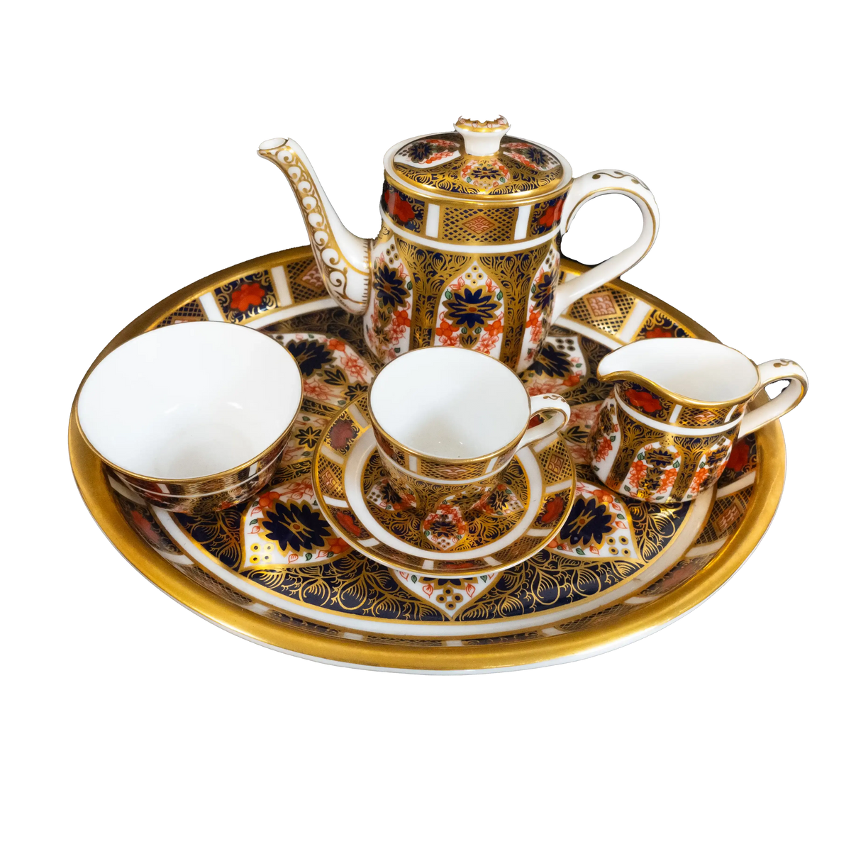 Royal Crown Derby Imari 1128 Miniature Tea Set Charterwells