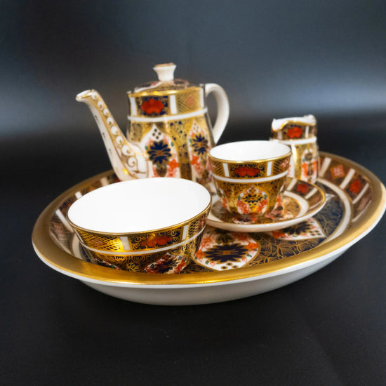 Royal Crown Derby Imari 1128 Miniature Tea Set Charterwells