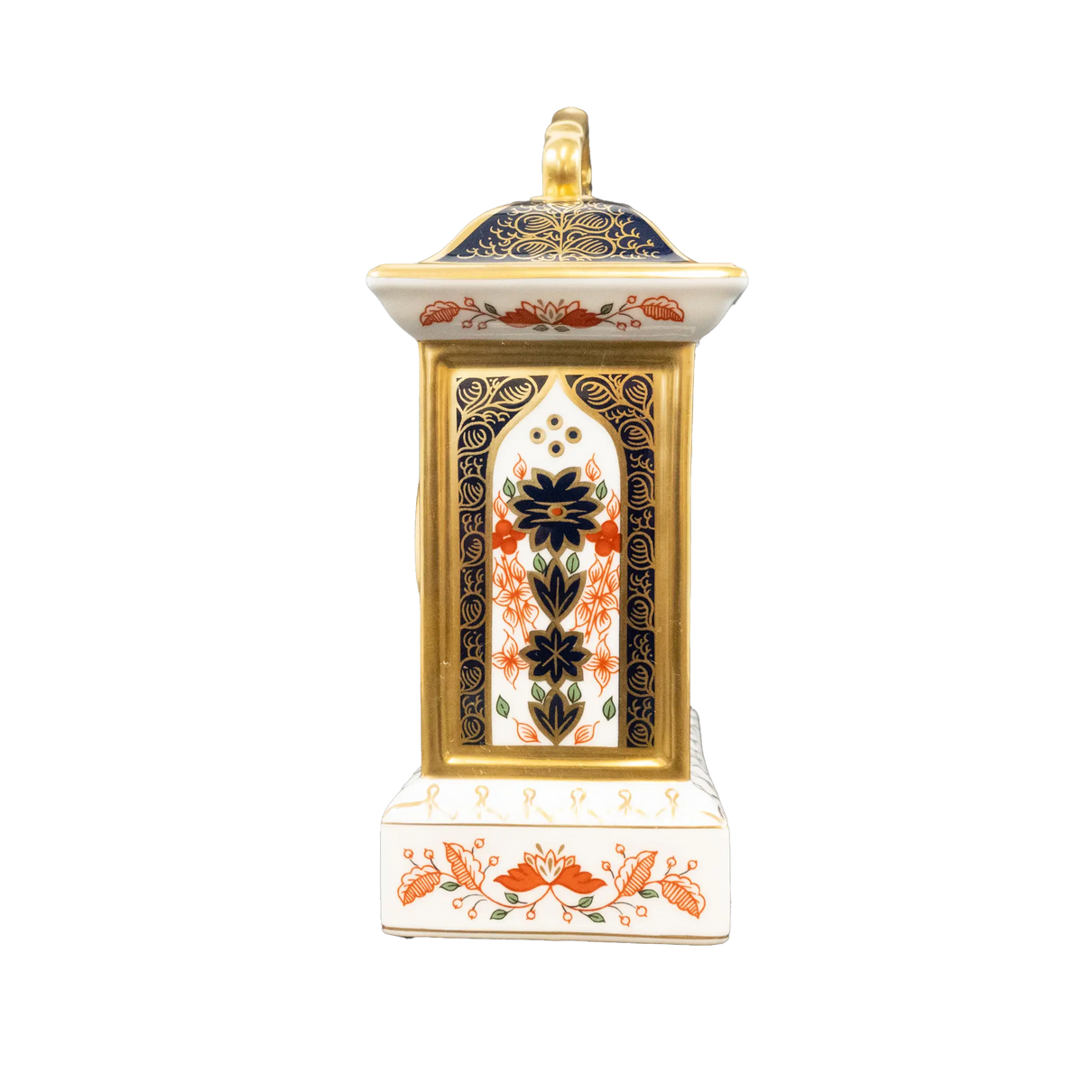 Royal Crown Derby Imari Solid Gold Band SGB Mantle Clock Charterwells-Ex-Display