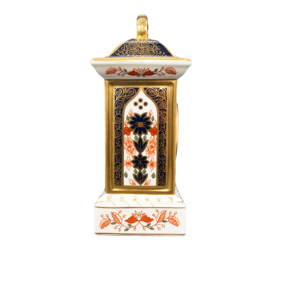 Royal Crown Derby Imari Solid Gold Band SGB Mantle Clock Charterwells-Ex-Display