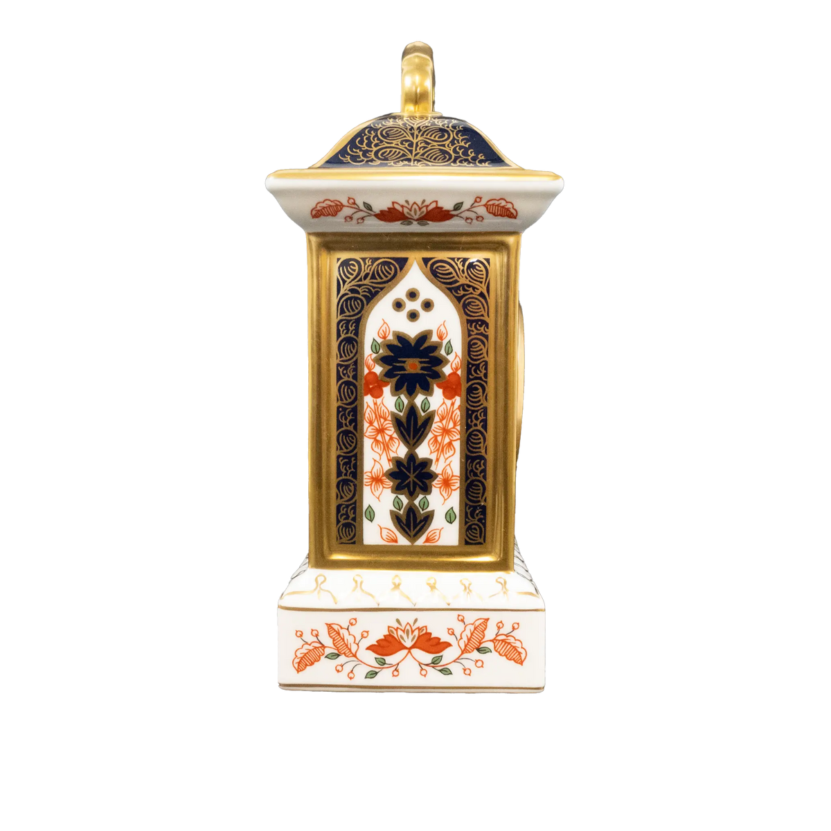 Royal Crown Derby Imari Solid Gold Band SGB Mantle Clock Charterwells-Ex-Display