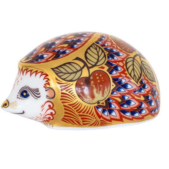 Royal Crown Derby Orchard Hedgehog Paperweight Bone China