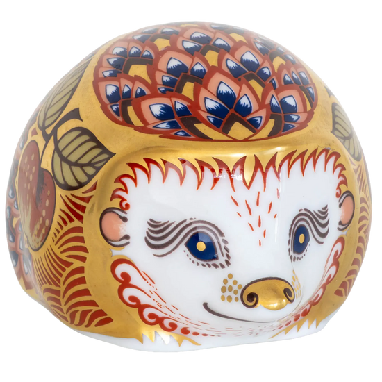 Royal Crown Derby Orchard Hedgehog Paperweight Bone China