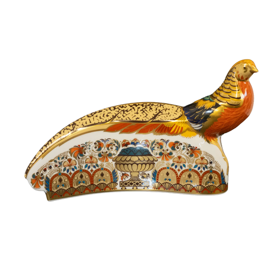 Royal Crown Derby Paperweight - Golden Pheasant Charterwells