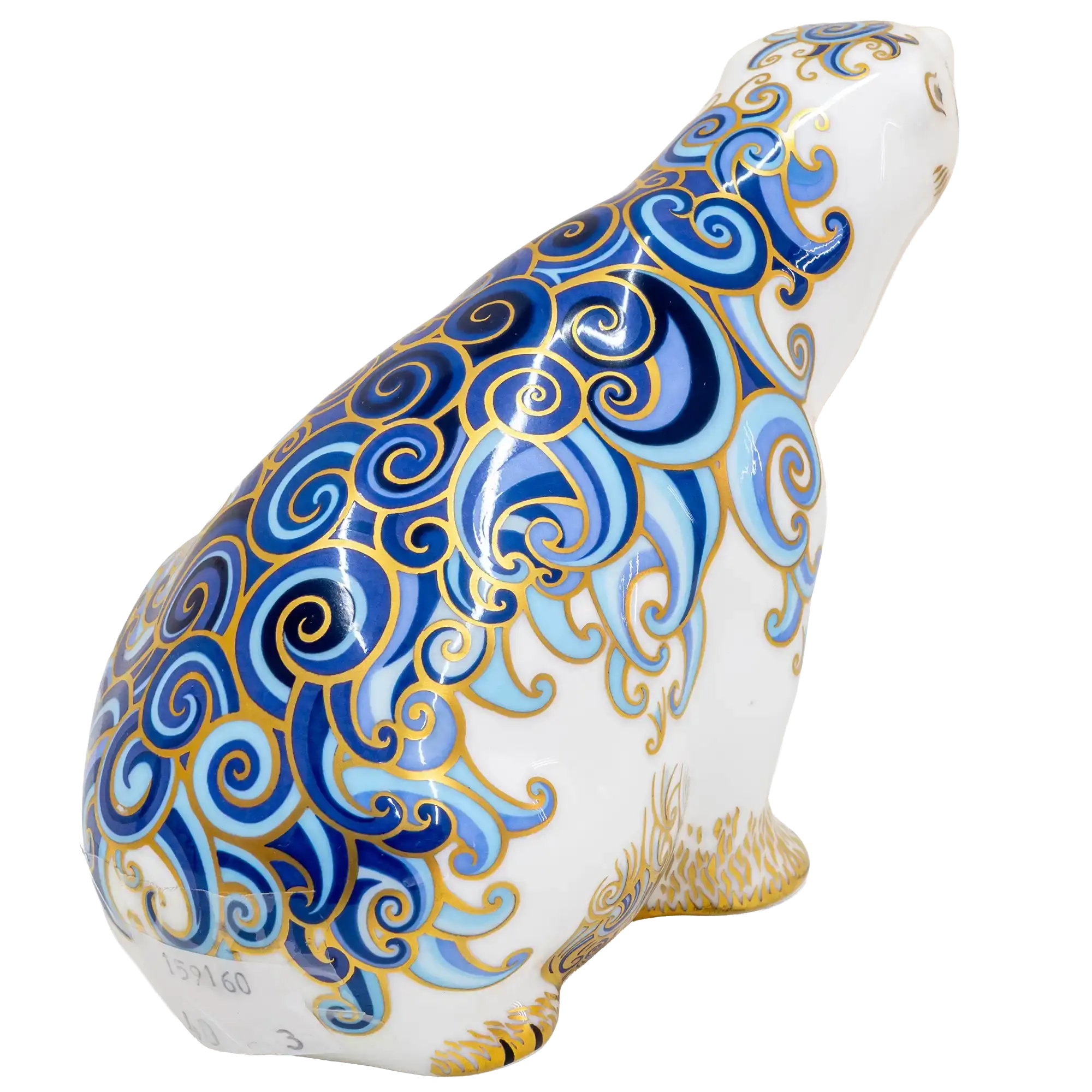 Royal Crown Derby Polar Bear Aurora & Polar Bear Cub Standing