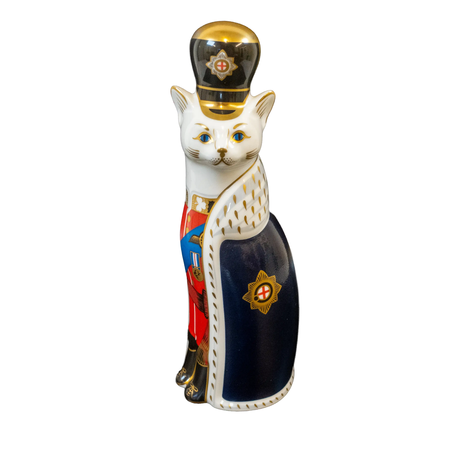 Royal Crown Derby Paperweight - Porcelain Royal Cats William Charterwells