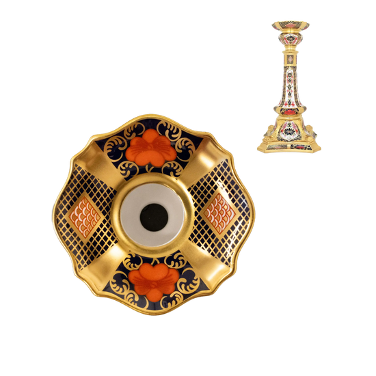 Royal Crown Derby Old Imari SGB L/S Candlestick Top Section Charterwells