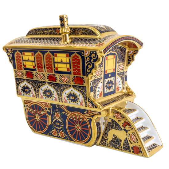 Royal Crown Derby Imari SGB Vardo Wagon Paperweight