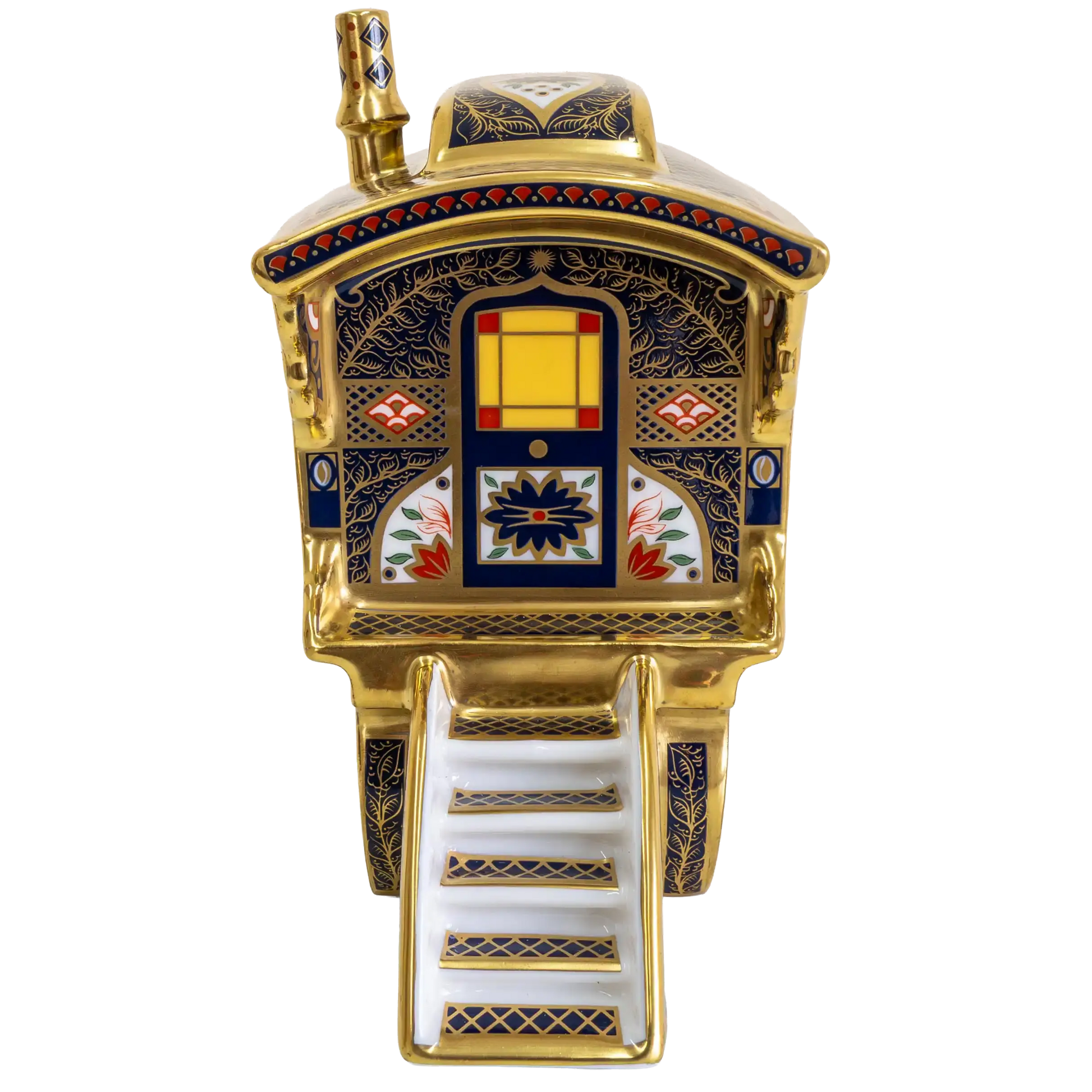 Royal Crown Derby Imari SGB Vardo Wagon Paperweight
