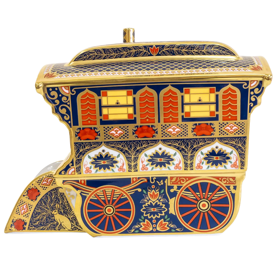 Royal Crown Derby Imari SGB Vardo Wagon Paperweight