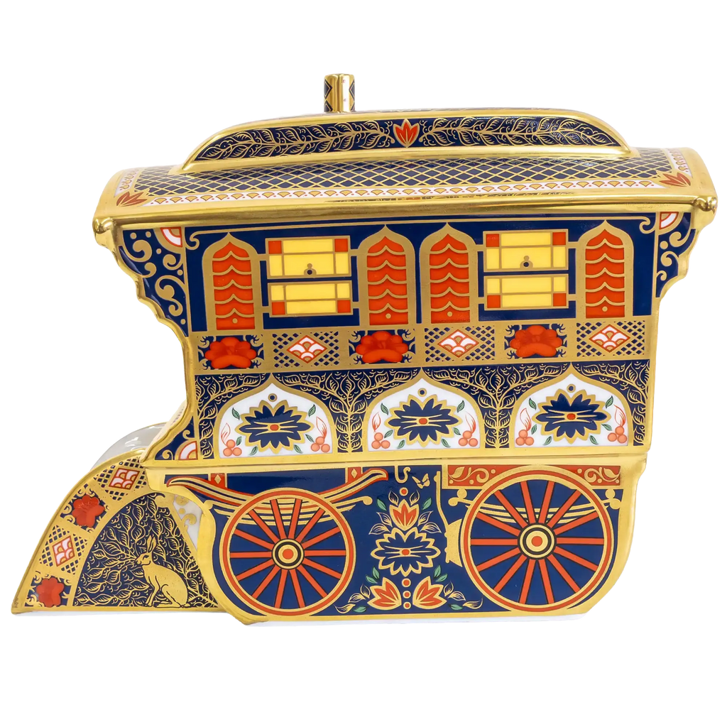 Royal Crown Derby Imari SGB Vardo Wagon Paperweight