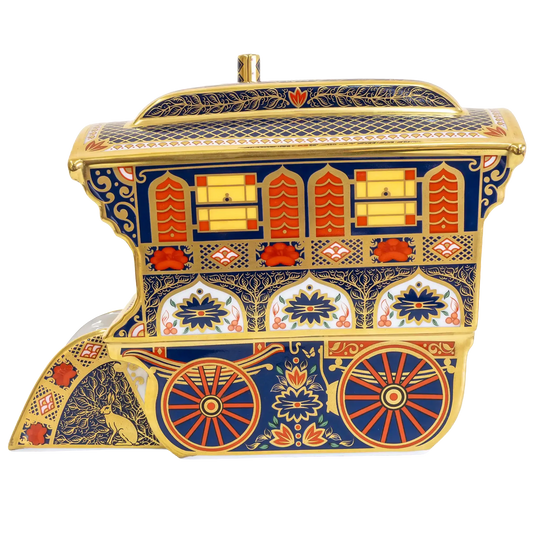 Royal Crown Derby Imari SGB Vardo Wagon Paperweight