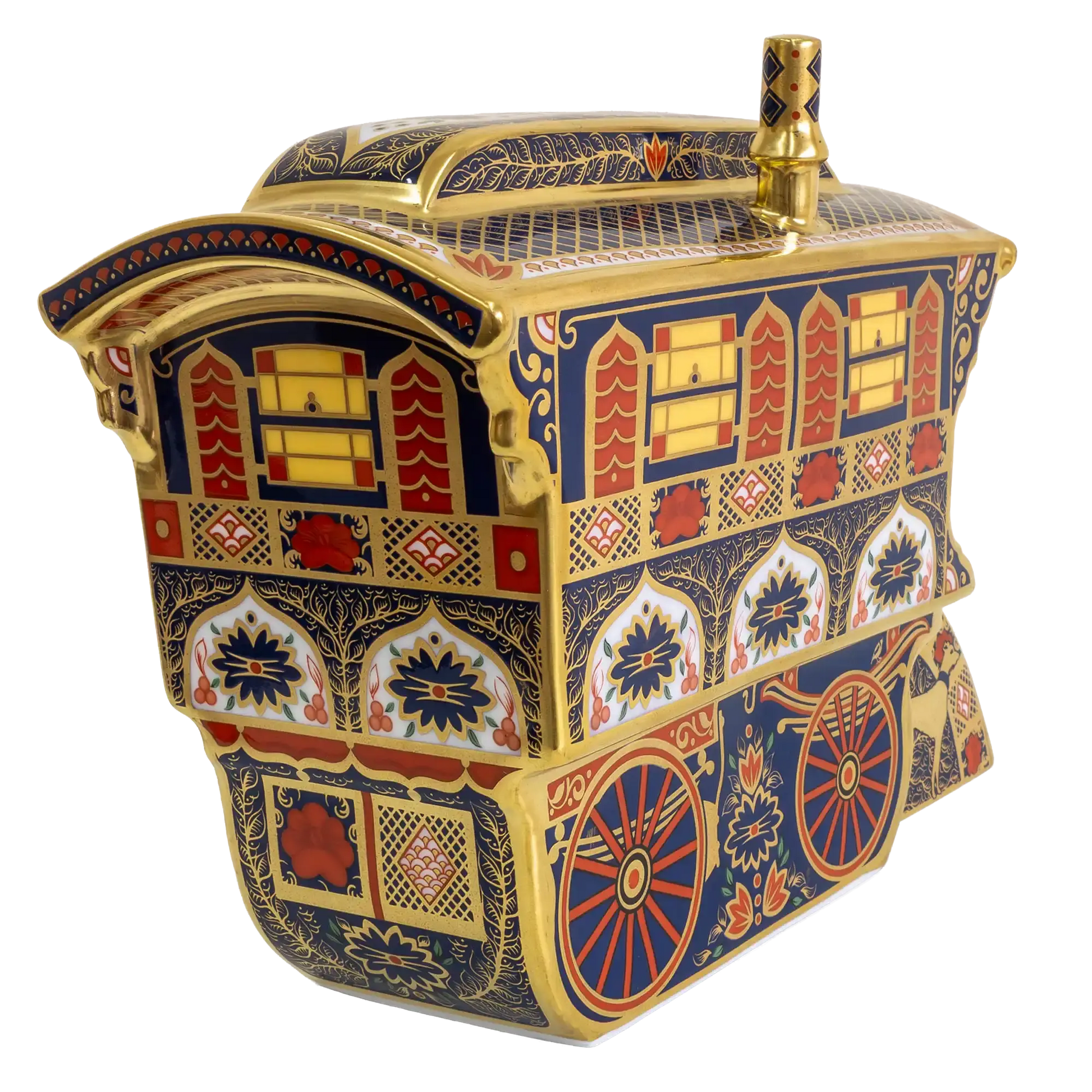 Royal Crown Derby Imari SGB Vardo Wagon Paperweight