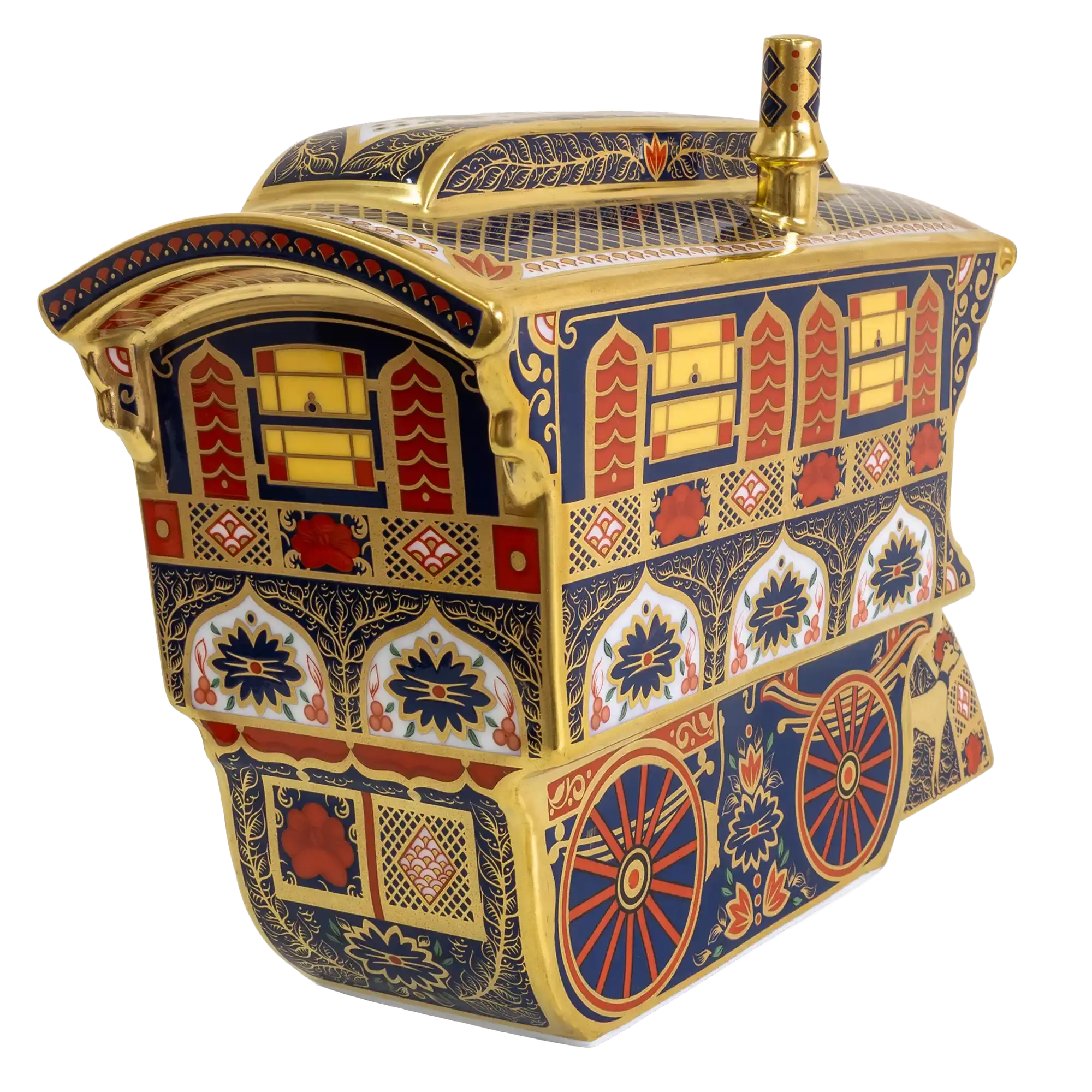 Royal Crown Derby Imari SGB Vardo Wagon Paperweight