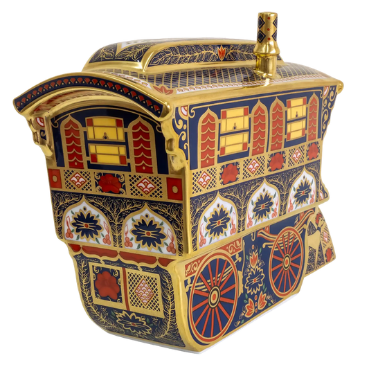 Royal Crown Derby Imari SGB Vardo Wagon Paperweight