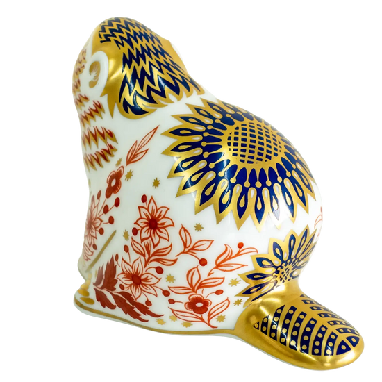 Royal Crown Derby Beaver Paperweight
